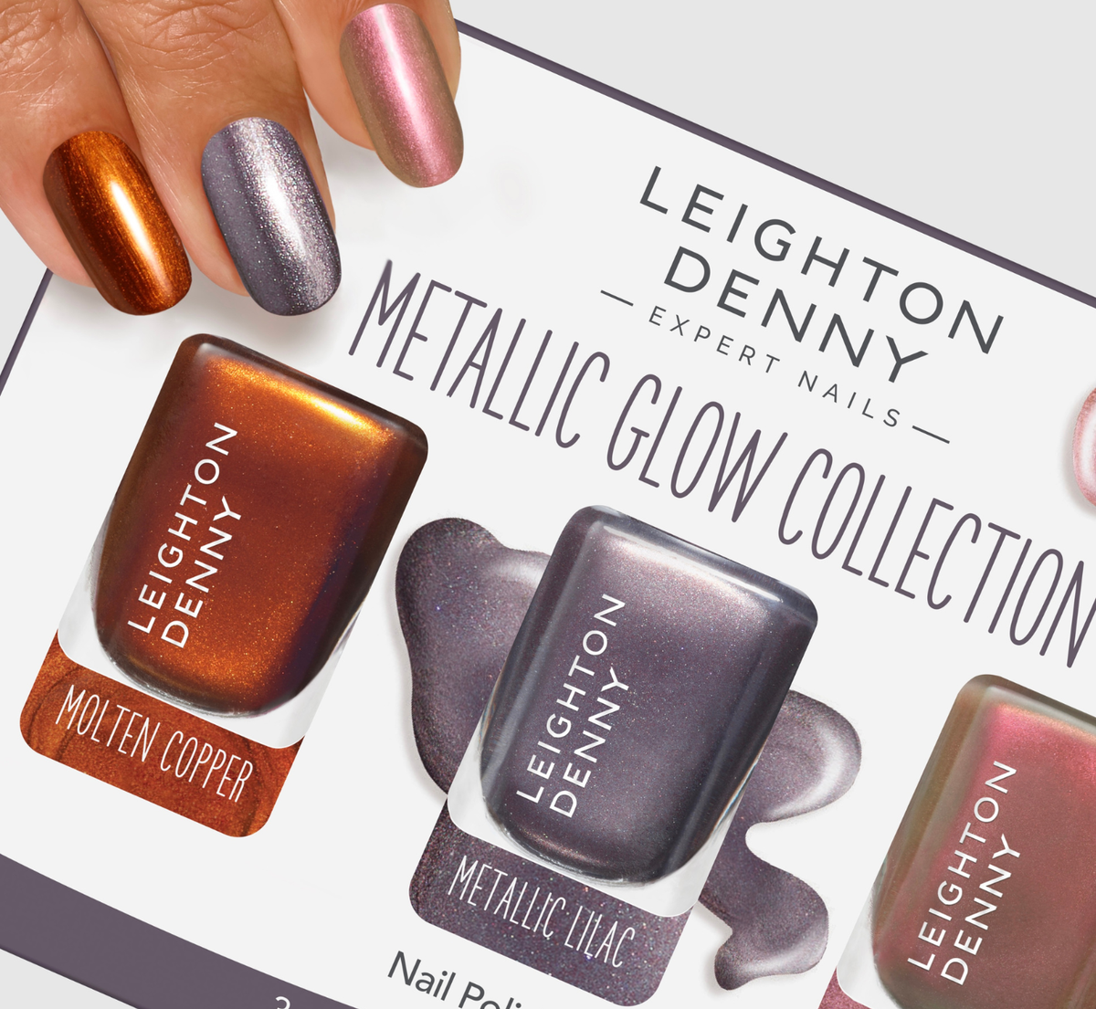 NEW Metallic Glow Collection: Copper, Lilac and Rose Gold Nail Polish