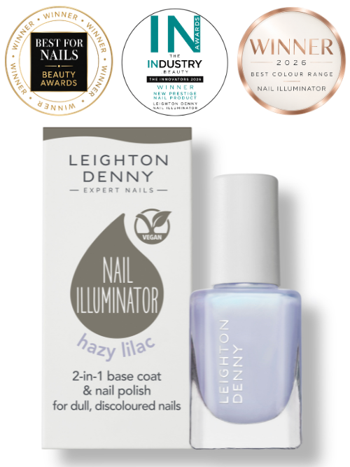 Nail Illuminator Hazy Lilac | nail polish & brightening treatment base coat