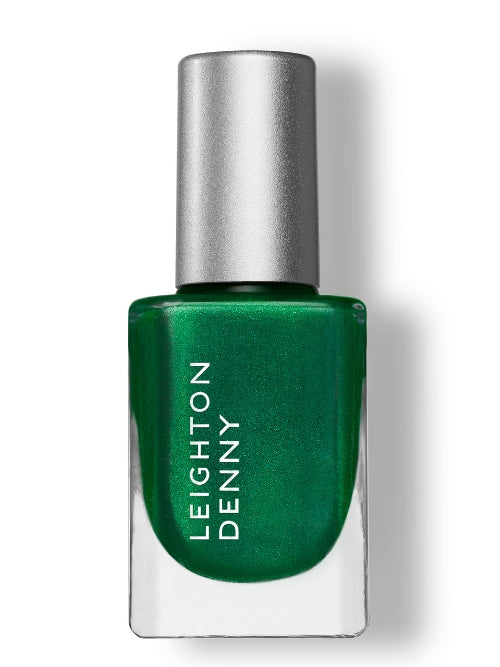 Emerald metallic green nail polish