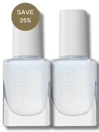 Duo of Nail Illuminator Milky White | nail polish & brightening treatment base coat