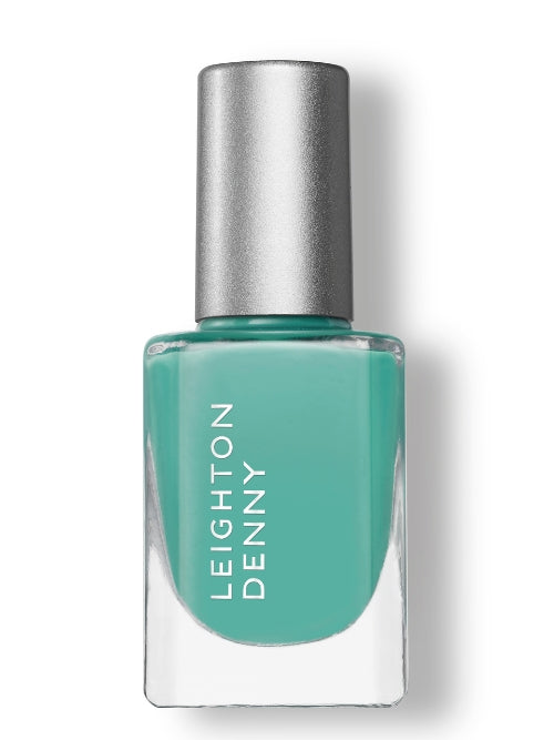 Aqua teal blue nail polish