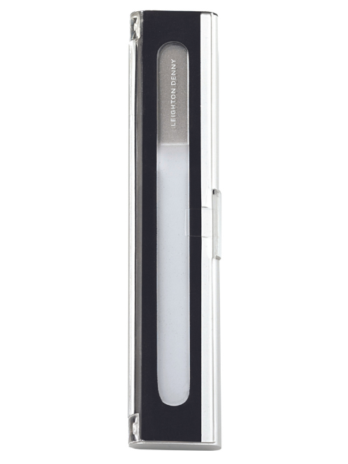 Large crystal nail file in aluminium case