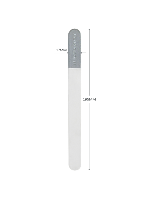 Measurements of the large crystal nail file are 195mm x 17mm