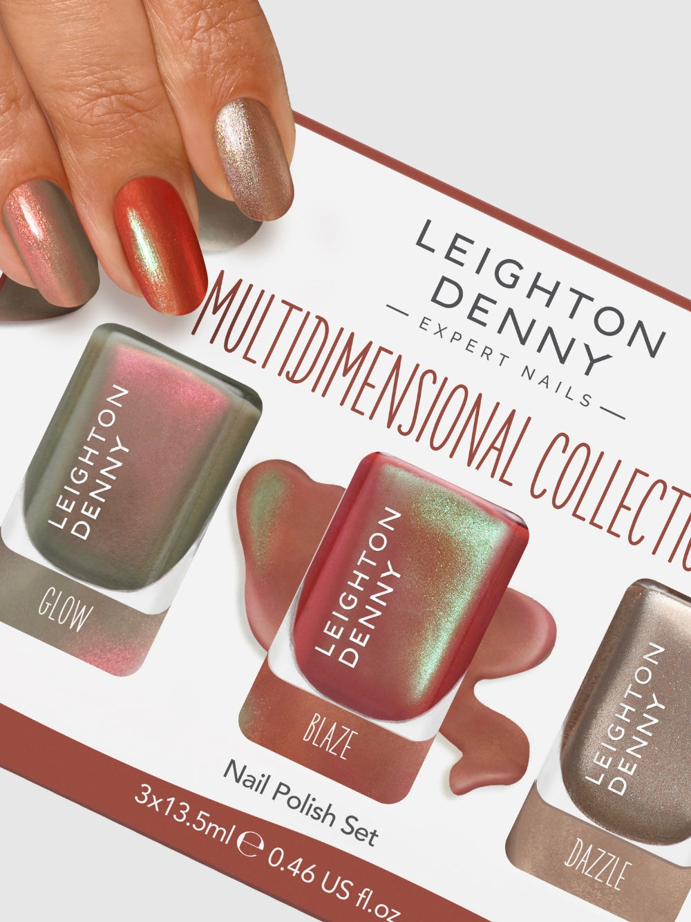 Metallic nail polish gift set