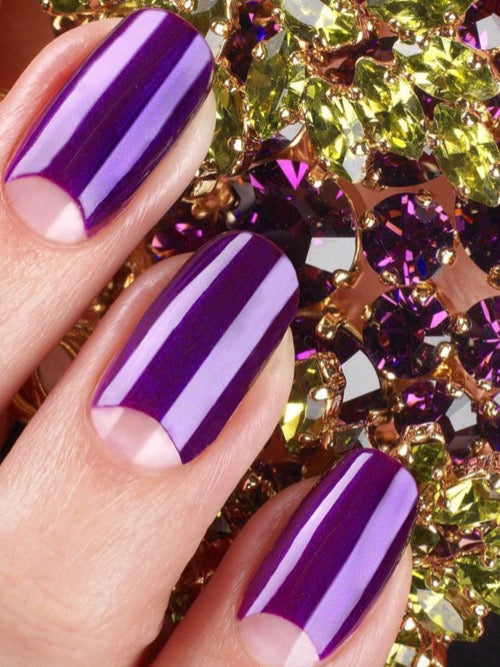 Rebel | Metallic Purple Nail Polish | Leighton Denny