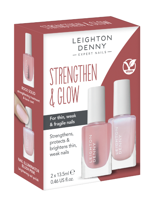 Strengthen & Glow | Illuminating Nail Care Duo for Thin, Weak Nails